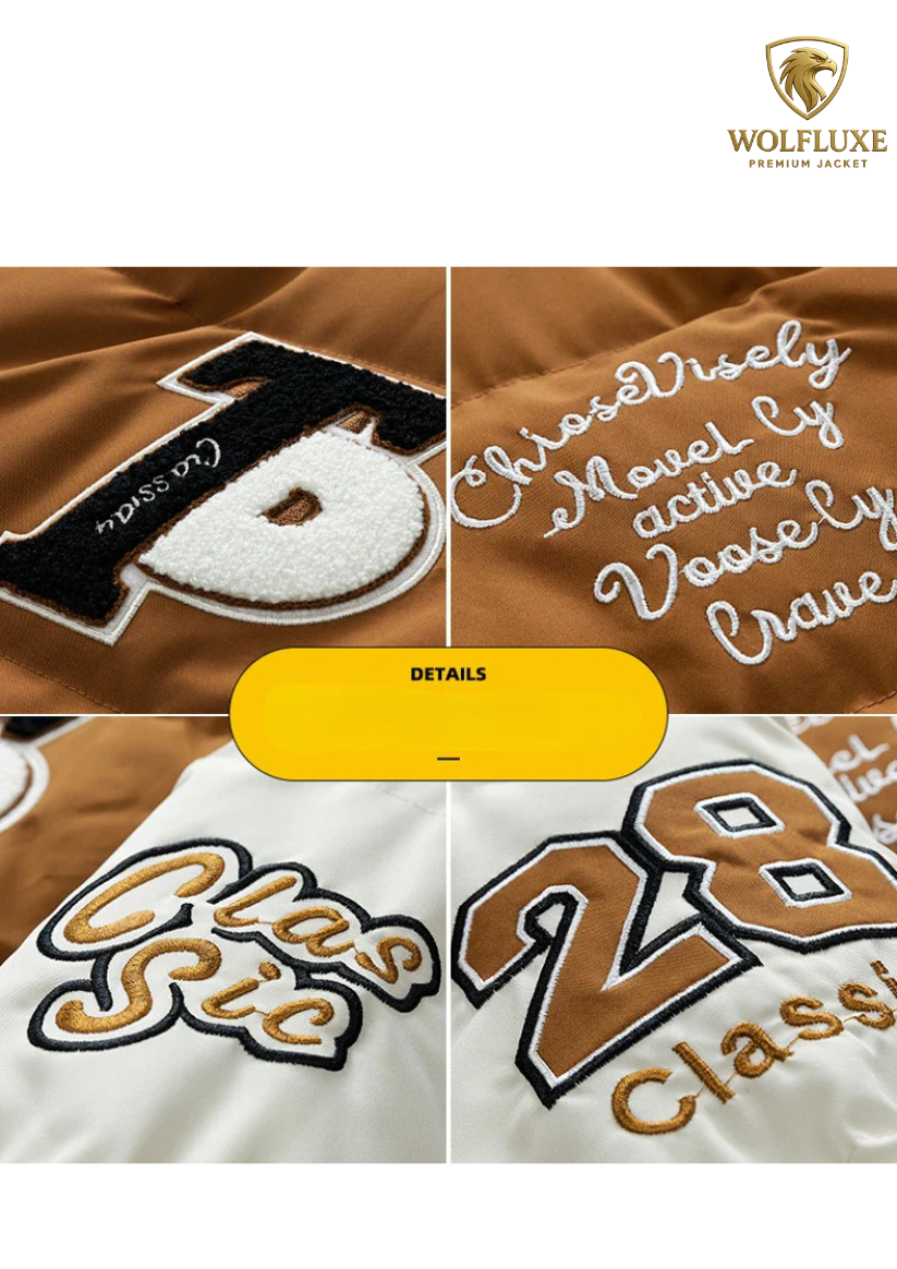 2024 Winter Men's Jacket Japanese Harajuku Fake 2 Pice Thickened Down Cotton Padded Coat Fashionable Student Warm Baseball Parka