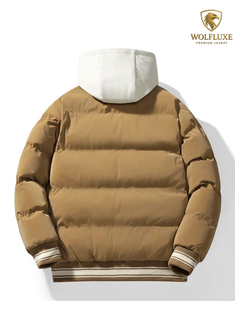 Men’s Big Size Stand Collar Parka – Thick Warm Fleece Bomber Jacket