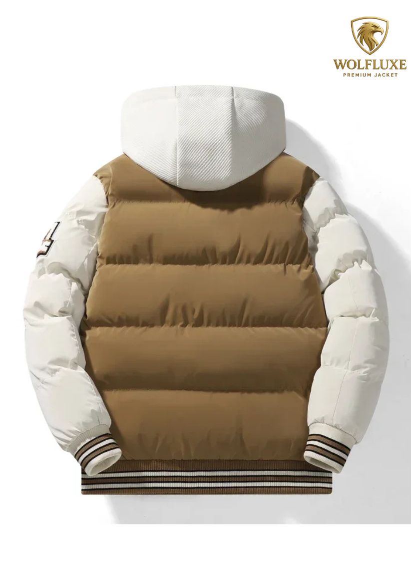 Men’s Winter Sports Cotton Jacket – Fake 2-Piece Style