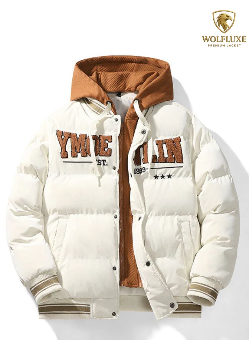 Men’s Big Size Stand Collar Parka – Thick Warm Fleece Bomber Jacket