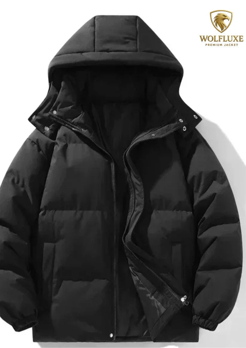 Men’s Thermal Waterproof Jacket – Detachable Hood Outdoor Coat