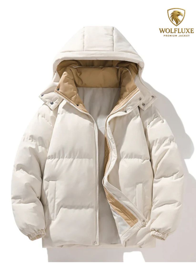 Men’s Thermal Waterproof Jacket – Detachable Hood Outdoor Coat