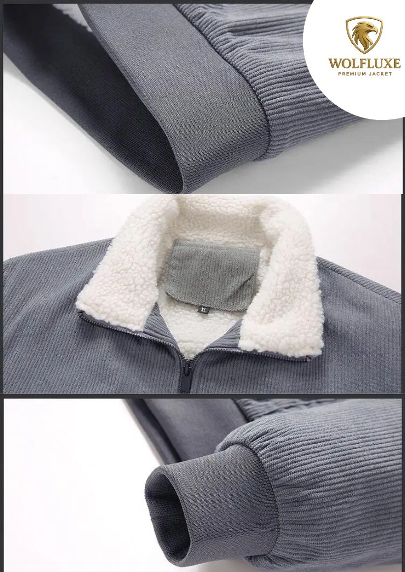 Thick Men’s Corduroy Parka – Warm Winter Coat