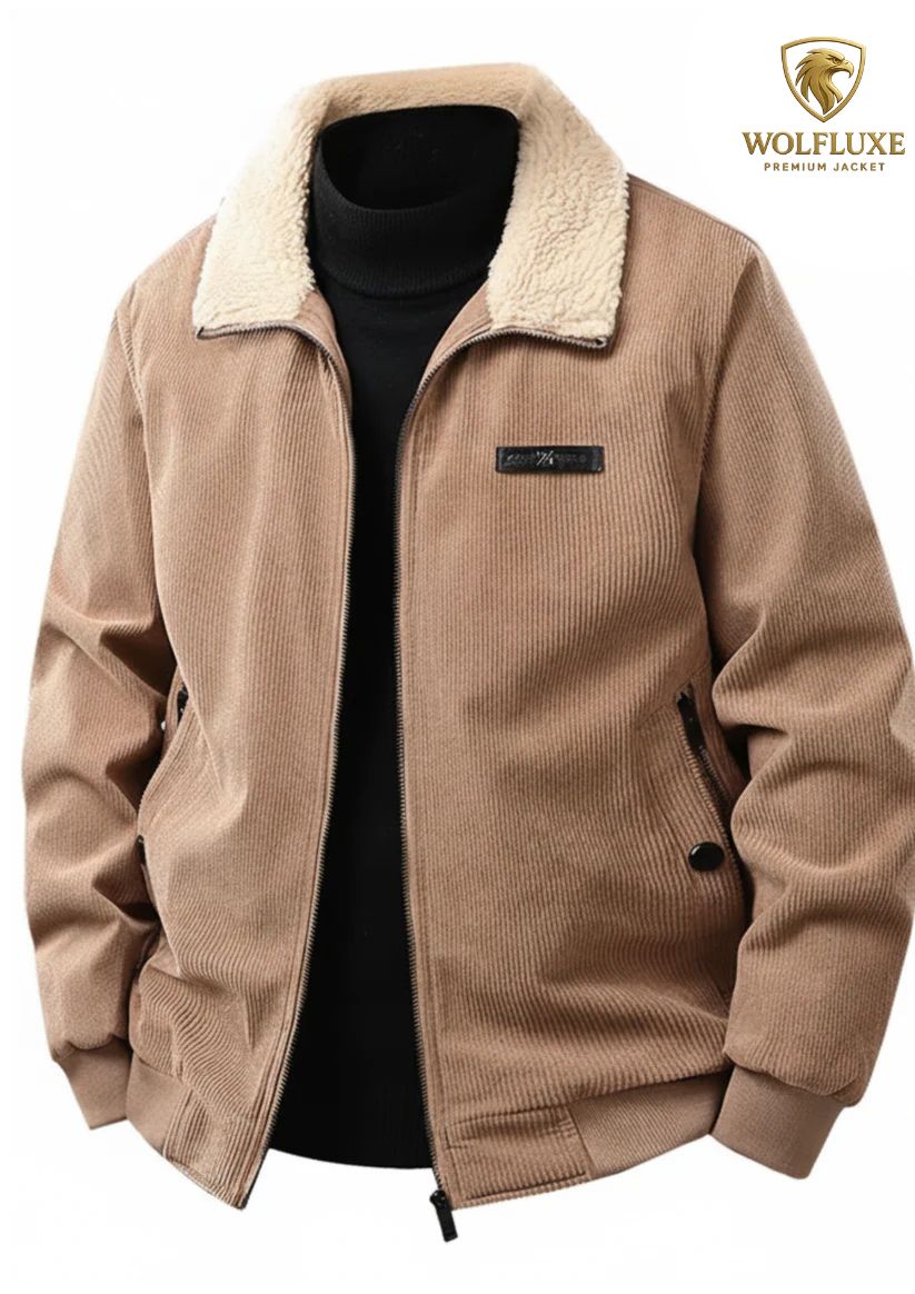 Thick Men’s Corduroy Parka – Warm Winter Coat