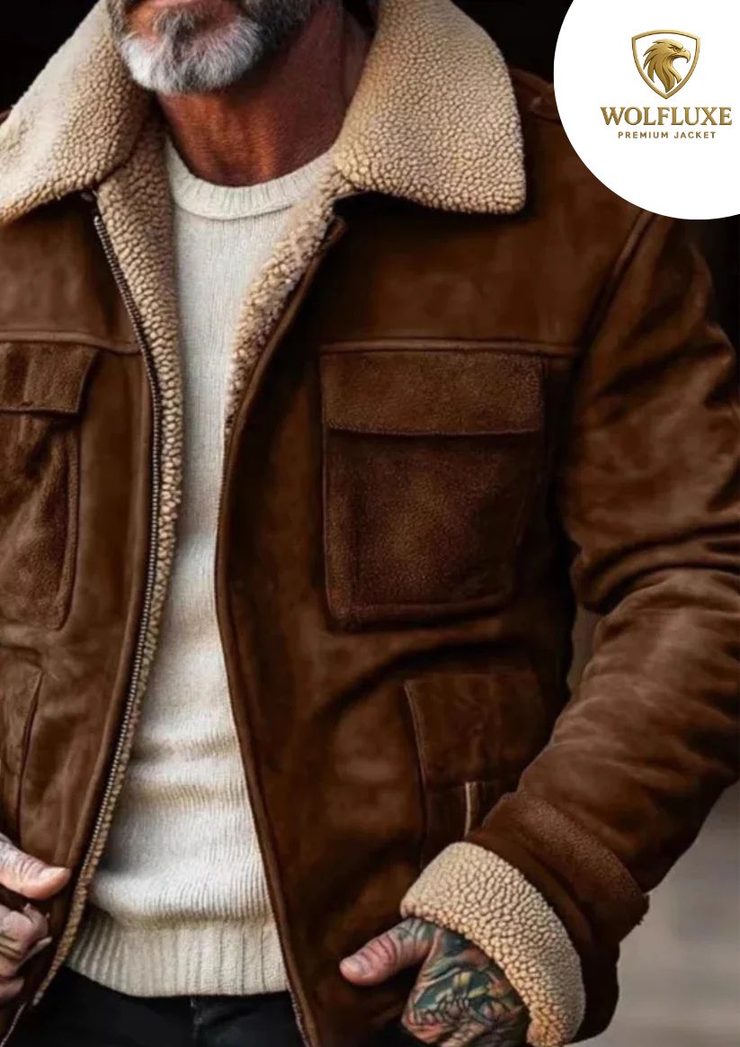 Winter Men's Lapel Zipper Cotton Jacket Coat Retro Solid Color Warm Fake Pocket Zipper Men's Casual Jacket Coat Top Streetwearg