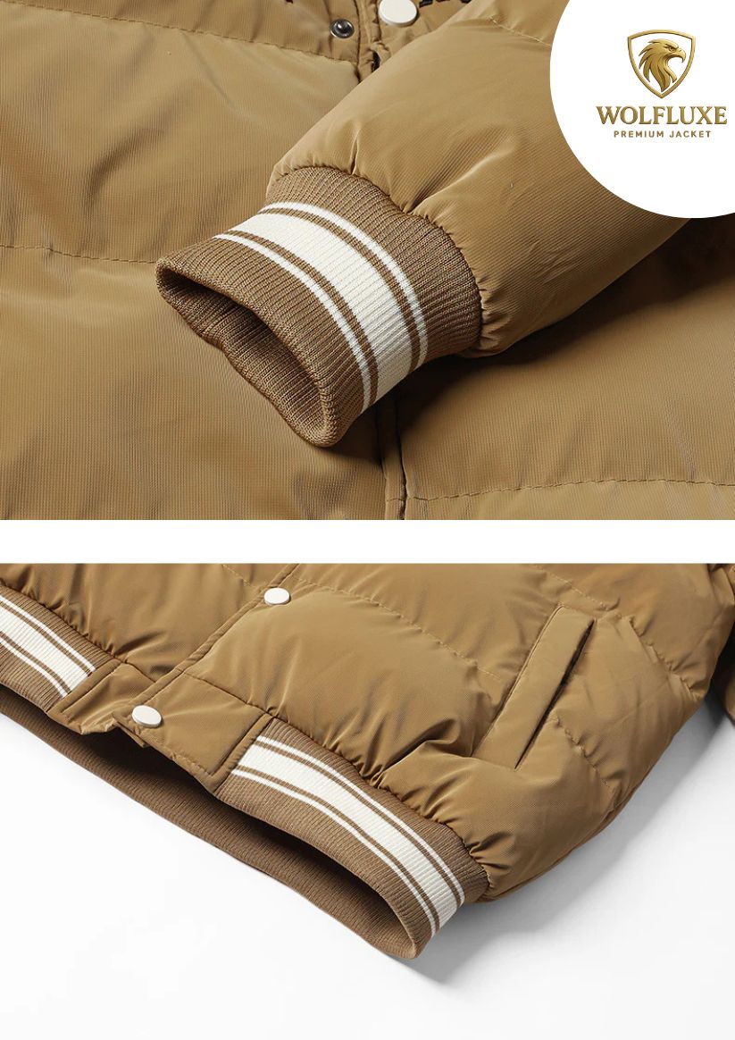 Men’s Big Size Stand Collar Parka – Thick Warm Fleece Bomber Jacket